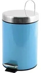 MSV Treteimer fur Bad/Toilette - pastellblau - 3 Liter - 17 x 25 cm - Hellblau