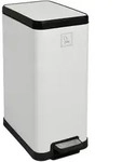 SVITA STM15 M&uuml;lleimer Treteimer 15l inkl. Inneneimer Softclose-Deckel Wei&szlig; - Wei&szlig;