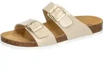 Pantolette Bioline Mera Gr&ouml;&szlig;e 36, Synthetik-Obermaterial, Leder-Decksohle,