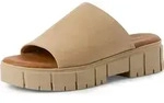 Tamaris Pantoletten Pantoletten Veloursleder - Beige - 37
