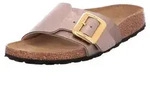 Birkenstock Catalina Cushion Buckle Pantolette Beige in Gr. 40 - Taupe - 40