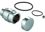 GROHE Umstellknopf 48411, f&uuml;r 5-Loch-Wannenkombination, chrom - Silber