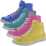 Andrea Conti Damen Sneaker High Top Schn&uuml;rboots 0341500 , Gr&ouml;&szlig;e:39 EU, Farbe:Gr&uuml;n