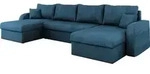 MIRJAN24 Ecksofa Kris U Cord, Stilvoll Eckcouch mit Bettkasten und...