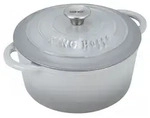KINGHOFF KH-1520 emaillierter Gusseisentopf 21cm - Grau