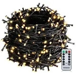 MONZANA&reg; 600 LED Lichterkette 60m mit Fernbedienung Timer Innen Au&szlig;en 8 Modi