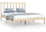 vidaXL Massivholzbett Kiefer 140x200 cm - Braun