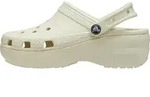 Crocs Classic Platform Damen Clogs Bone, 206750-2Y2 - Beige - 36-37