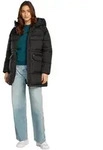 Tommy Jeans Damen Daunenmantel Midi Puffer mit Kapuze, Schwarz (Black), XXS -...