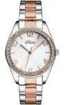s.Oliver Damen Designer Armbanduhr SO-2774-MQ - Silber