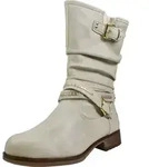 Mustang Damen Stiefelette Warmfutter 1139-624, Gr&ouml;&szlig;e:37 EU, Farbe:Wei&szlig; - Wei&szlig; -