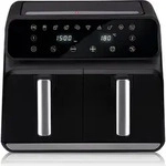 alpina Double Airfryer XXL - Air Fryer 2 Kammern von 4L - Hei&szlig;luftfritteuse mit