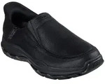 Skechers Slipper RESPECTED, Glattleder, Schwarz, Herren - Schwarz - 44