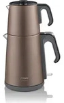Arzum AR3080 Teebecher Teemaschine, Edelstahl, Wasserkocher 1,8l Braun - Braun