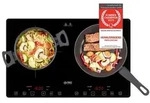 TZS First Austria - Induktionskochplatte 3400W doppelt - 10 Temperaturstufen &...