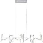 JUST LIGHT LED Pendelleuchte CURLS dimmbar per Wandschalter, Memoryfunktion