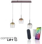 PAUL NEUHAUS Q-KON LED-Pendelleuchte, 3-armig, mehrfarbig, Smart Home, ZigBee,