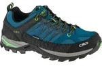 CMP Rigel Low WP Wanderschuh Blau in Gr. 43 - Schwarz/Gr&uuml;n/Blau - 43