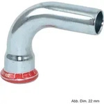Geberit GE Mapress C-Stahl, Bogen, 90 Gr., d28mm, einseitigem Einschubende, verzinkt,