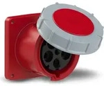 PCE 345-6 CEE-Anbausteckdose gerade 120x120 125A 5p 6h IP67 I POWER TWIST