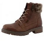 Tom Tailor Damen Schn&uuml;rstiefel in Braun, Gr&ouml;&szlig;e 36 - Braun - 36