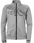 Kempa Wave 26 Poly Jacket Women, dark grau melange/anthra - Grau - L