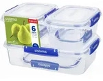 Sistema 6er Set Vorratsdosen 2 x 400 ml + 3 x 1,0 L + 1 x 2,2 L 881766 - Transparent