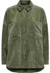 ONLY &Uuml;bergangsjacke Lockere Cordjacke mit Knopfleiste Gr&ouml;&szlig;e: S - Gr&uuml;n - S
