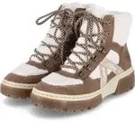 Rieker Damen Winterstiefeletten Beige Wei&szlig; Teddy Gr&ouml;&szlig;e: 36 - Beige - 36