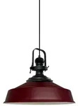 Pendelleuchte Burgunderrot-Asletl H&auml;ngelampe Metall &Oslash;40 cm, Modern Lampe -