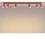 Plafond RING 6L roter Ocker 6xGU10 10W Stahl 17x6x117cm Sollux Lighting