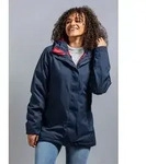 Tatonka Damen Winter Outdoorjacke Stir aus Synthetik in Dunkelblau mit Kapuze -