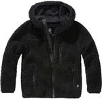 Brandit Kinder Teddyfleece Outdoorjacke Kapuzen Gr&ouml;&szlig;e 122/128 Farbe Schwarz -