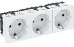 OBO STD-D0 RW3 Steckdose 0&deg; 3f Schutzkontakt 250V 10/16A PC rws 6120042 - Wei&szlig;