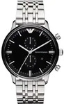 Emporio Armani Chronograph Herrenuhr AR0389 - Silber