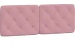 vidaXL Kopfteil-Kissen Rosa 120 cm Samt - Rosa