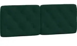 vidaXL Kopfteil-Kissen Dunkelgr&uuml;n 140 cm Samt - dunkelgr&uuml;n