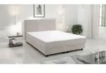 Boxspringbett Boxbett Glenn 1 Hotelbett 140x200 Bett Topper Cordstoff Beige -...