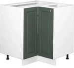 Eckunterschrank Vicco Fame-Line Gr&uuml;n-Gold Landhaus 80.5 cm ohne Arbeitsplatte,...