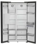 Bauknecht SBS IW E90 Black, Freistehend, Amerikanische T&uuml;r, Schwarz, 2...