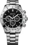 Hugo Boss Sport 1512965 Herrenuhr Edelstahlarmband - Schwarz/Silber