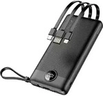 VEGER C10, 10000 mAh, Lithium Polymer (LiPo), 10 W, Schwarz - Schwarz