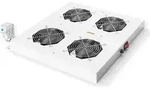 ROLINE 19-Zoll Dachl&uuml;ftereinheit 4 L&uuml;fter, Thermostat , grau