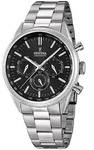 FESTINA Herren-Armbanduhr Timeless Chronograph Quarz Edelstahl silber UF16820/4 -