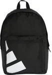 Adidas Klassischer Rucksack Schwarz/Wei&szlig; mit gl&auml;nzendem Material, 31x44x15 cm -