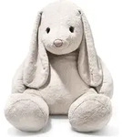 Steiff Pl&uuml;sch Kuscheltier Hoppie Hase hellgrau - 80 cm extra gro&szlig;