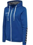 HUMMEL hmlAUTHENTIC POLY ZIP HOODIE WOMAN BLACK/WHITE - Schwarz - XS