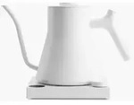 Fellow Stagg EKG PRO Elektrischer Wasserkocher, 0.9 l &ndash; Mattwei&szlig; - Silber