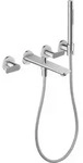 Axor Citterio C inbouw badmengkraan afbouwdeel met Cubic Cut en handdouche chroom -