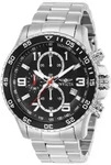 Invicta Specialty 14875 Herrenuhr - Quarzwerk - Edelstahl mit schwarzem Zifferblatt -